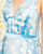 Mac Duggal Couture - 20110D Floral Embroidered Plunging V-neck Dress In Blue