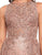 Mac Duggal Couture - 20112D Jewel Evening Gown with Overskirt In Pink and Gold