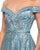 Mac Duggal Couture - 20121D Crystal Beaded Off-Shoulder A-line Dress In Blue