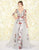 Mac Duggal Couture - 20125D Floral Embroidered Dress With Overskirt In Gray and Multi-Color