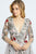 Mac Duggal Couture - 20125D Floral Embroidered Dress With Overskirt In Gray and Multi-Color