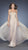 La Femme - Strapless Ruched Embellished Waist Dress in Silver
