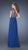 La Femme - 20141 Sheer One Shoulder A-line Dress in Blue