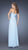 La Femme - 20143 Strapless Subtle Ruched Evening Gown In Blue