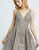 Mac Duggal Evening - 20155D Bead Embellished Gown with Overskirt In Gray