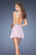 GiGi - 20159 Beaded Sheer Cap Sleeves Cocktail Dress In Light Pink