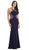 Bead-Ornate Contoured Halter Neck Prom Dress - ADASA