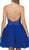Dancing Queen - 2016 Beaded Halter A Line Cocktail Dress in Blue