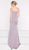 Colors Dress - 2017 Cold Shoulder Long Faille Evening Dress in Pink