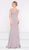 Colors Dress - 2017 Cold Shoulder Long Faille Evening Dress in Pink
