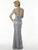 Christina Wu Elegance - 20176 Lace Off Shoulder Trumpet Gown in Silver