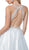 Nox Anabel - E158 Applique Halter Neck Ballgown In White and Gold