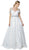 Nox Anabel - R224 Embellished Sweetheart Pleated Ballgown In White