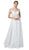 Nox Anabel - S265 Embroidered Off-Shoulder A-line Dress In White