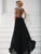Christina Wu Elegance Beaded Illusion Chiffon Long Gown - 1 pc Black/Nude In Size 6 Available In Black and Neutral
