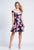 Dave & Johnny - A6646W Floral Print Off-Shoulder A-line Dress In Print