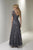 Christina Wu Elegance - 20199 Ribbon Sequined Lace Illusion Gown in Gray