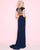 Mac Duggal - 2019L Illusion Arrowhead Accented Two-Piece Gown In Blue