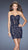 La Femme - Short Dress 20204 in Blue