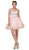 Bejeweled Illusion Jewel A-line Cocktail Dress - ADASA
