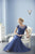 Christina Wu Elegance - 20233 Lace Illusion Bateau Tulle Trumpet Dress in Blue