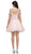 Dancing Queen - 2023 Jeweled Off-Shoulder Fit and Flare Cocktail Dress In Pink