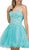Dancing Queen - 2024 Jewel Festooned A-Line Cocktail Dress