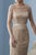Christina Wu Elegance - 20242 Lace Applique Bateau Sheath Dress in Neutral