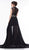 Colors Dress - 2036 Beaded High Neck Chiffon Romper A-line Dress In Black