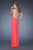 La Femme - 20435 Crystal Beads Sweetheart Jersey Gown In Pink