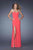 La Femme - 20435 Crystal Beads Sweetheart Jersey Gown In Pink