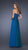 La Femme - Strapless Sweetheart Gown with Beaded Lace Applique 20449 in Blue