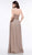Colors Dress - 2044 Metallic Mesh Sweetheart A-line Dress In Gold