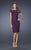 La Femme - 20462 Lace Off-Shoulder Column Dress In Purple