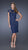 La Femme - 20466 High Neck Lace Cocktail Dress In Navy