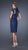 La Femme - 20466 High Neck Lace Cocktail Dress In Blue