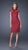 La Femme - 20466 High Neck Lace Cocktail Dress In Dark Cranberry