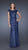 La Femme - 20471 Lace Illusion Sheath Gown with Cap Sleeves  in Blue