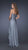 La Femme - Jeweled Lace Applique Sweetheart Gown 20479 in Gray
