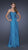 La Femme - Jeweled Lace Applique Sweetheart Gown 20479 in Blue