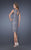 La Femme Knee Length Floral Lace Sheath Dress 20515 - 1 pc Platinum In Size 6 Available