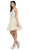 Dancing Queen - 2052 Beaded High Halter Cocktail Dress In Pink