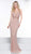 Colors Dress - 2052 Sequined Deep V-neck Trumpet Dress In Pink