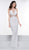 Colors Dress - 2052 Sequined Deep V-neck Trumpet Dress In White
