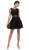 Dancing Queen - 2053 Two Piece Beaded Lace Cocktail Dress In Black
