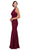 Eureka Fashion - Jeweled Pendant Ornate High Halter Evening Gown