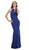 Eureka Fashion - Jeweled Pendant Ornate High Halter Evening Gown