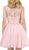 Dancing Queen - 2056 Embellished Lace Jewel A-line Homecoming Dress