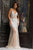 90736 Embellished and Illusion Evening Gown