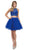 Dancing Queen - 2061 Embellished Two Piece Ruffled Cocktail Dress